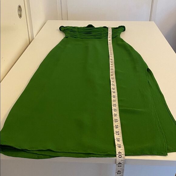 Reformation Lore Strapless Midi Dress in Green Size 4 - Picture 14 of 15